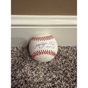 Jeff Bagwell signed "HOF 17" autographed OMLB Baseball Houston Astros Beckett